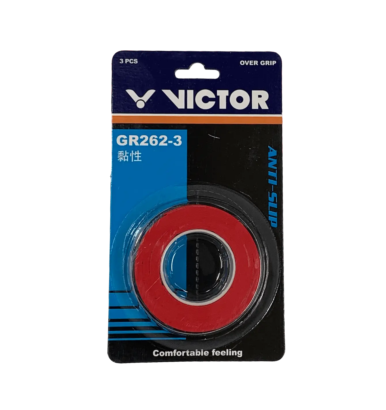 Victor GR262 3A Overgrip Tennis Racket Grip Tape - 3 Pack for Enhanced Comfort & Sweat Absorption | Perfect for Tennis, Badminton & Racquetball Players