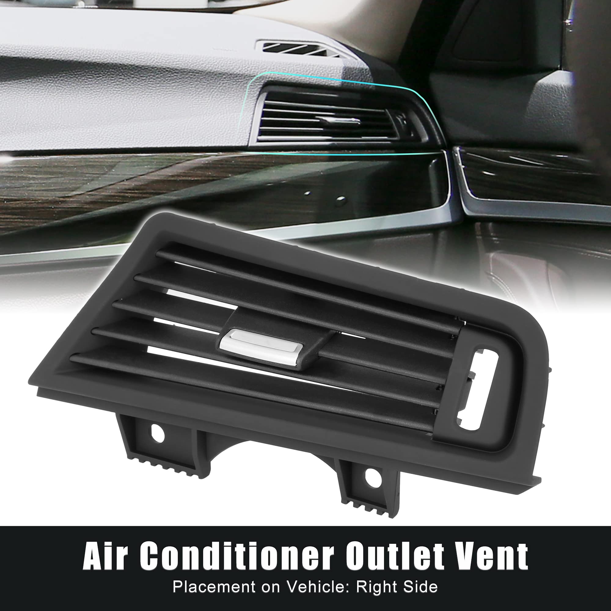 X AUTOHAUX BMW 5 Series F10 F18 Air Conditioner Vent Grill (Right Side) - Premium Dashboard Air Outlet Replacement for Car Interior - Perfect for AC Cooling & Custom Interior Upgrades