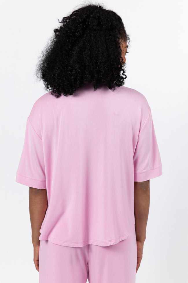 Soft Pink Bamboo Pajama Set - Breathable & Comfortable Sleepwear for Women - Perfect for Lounging, Sleepovers & Relaxing at Home