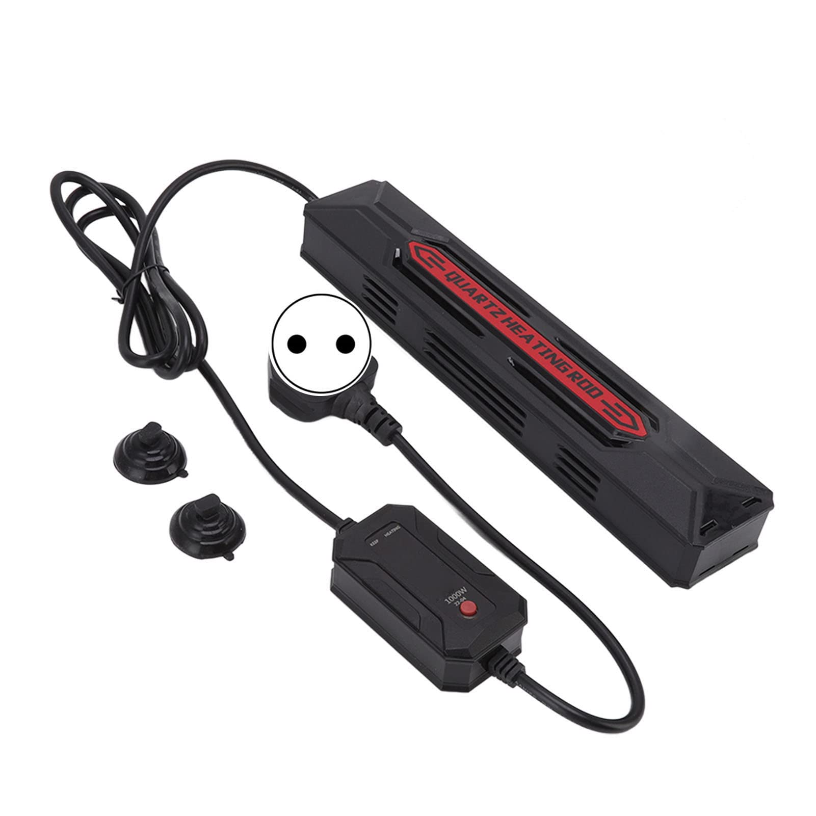 **500W Digital Submersible Aquarium Heater with Thermostat & Protective Cover - Quartz Glass Fish Tank Heater for Freshwater & Saltwater Tanks (US Plug) - Ideal for Home, Office & Aquarium Enthusiasts**