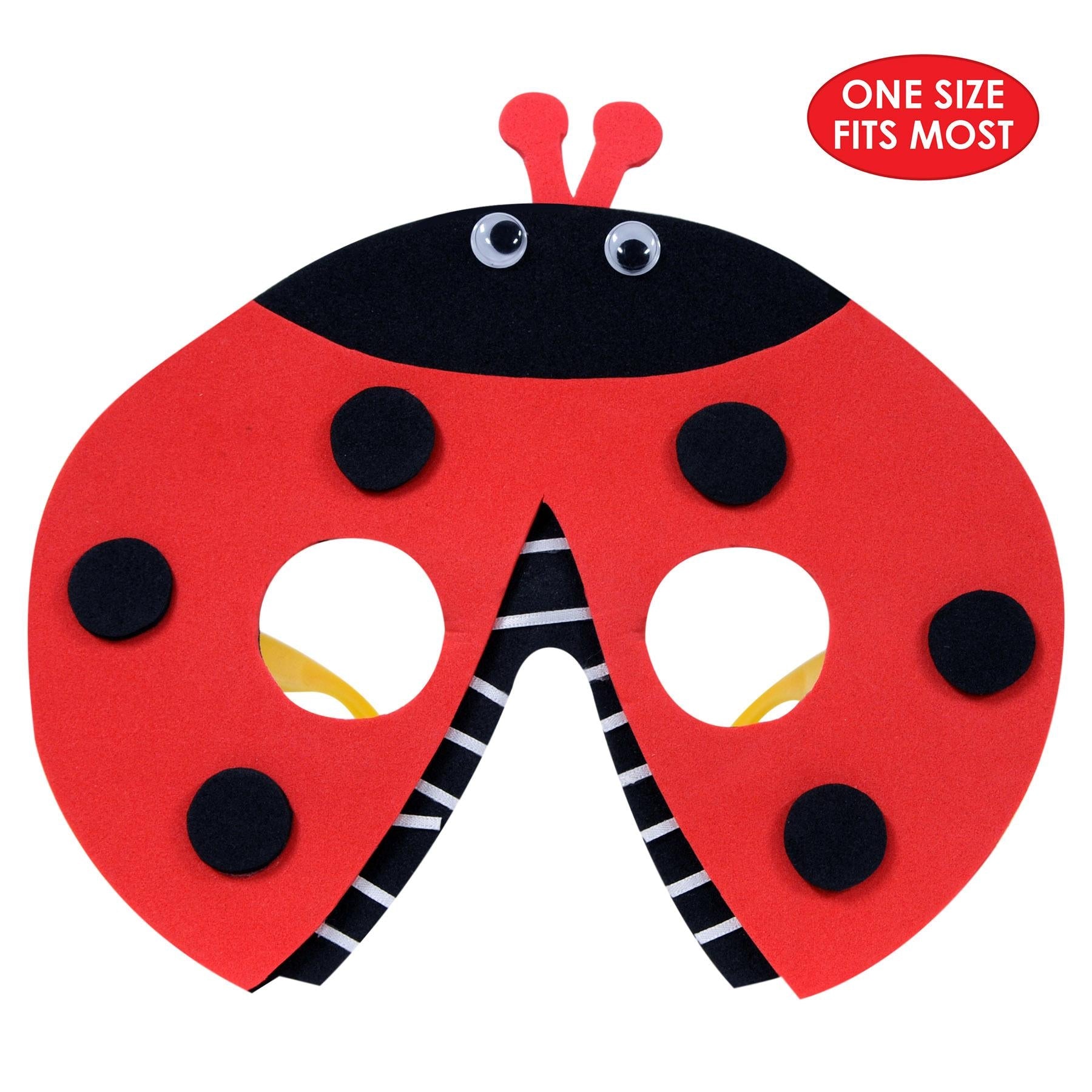 12 Pack Beistle Ladybug Glasses - Fun Party Favors for Kids Birthday, Baby Shower & Themed Events - Perfect for Costume Accessories & Photo Props