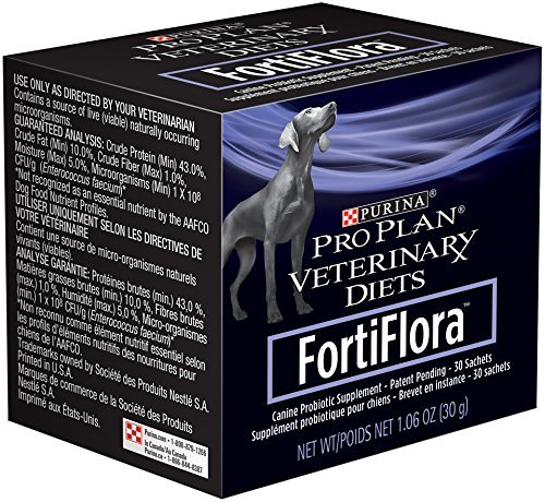 Purina Fortiflora Canine Probiotic Supplement for Dogs - Digestive Health Support - 90 Packets (3 Boxes of 30) - Ideal for Diarrhea Relief, Immune System Boost & Gut Health Maintenance
