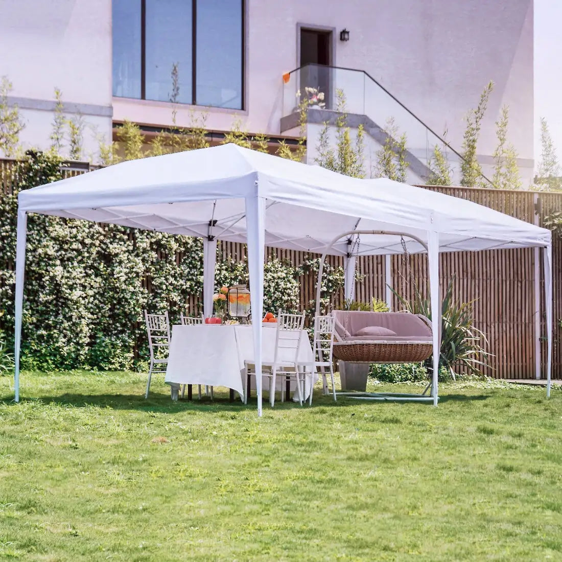 Quictent 10' x 20' EZ Pop Up Canopy Tent - Instant Shelter for Outdoor Events, Parties, Camping & Beach - Waterproof & UV Protection