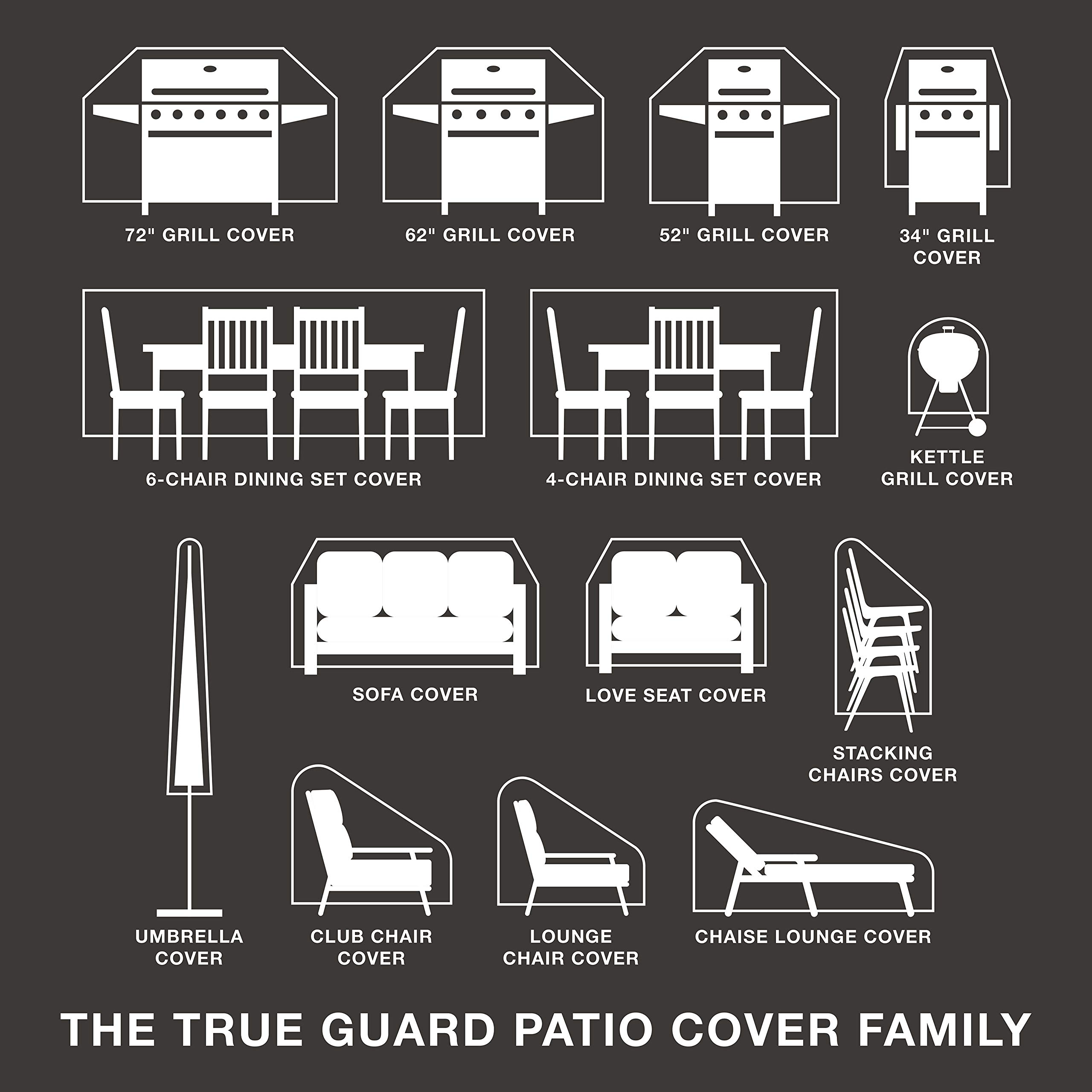 Durable Waterproof Patio Furniture Cover for Lounge Chairs up to 32