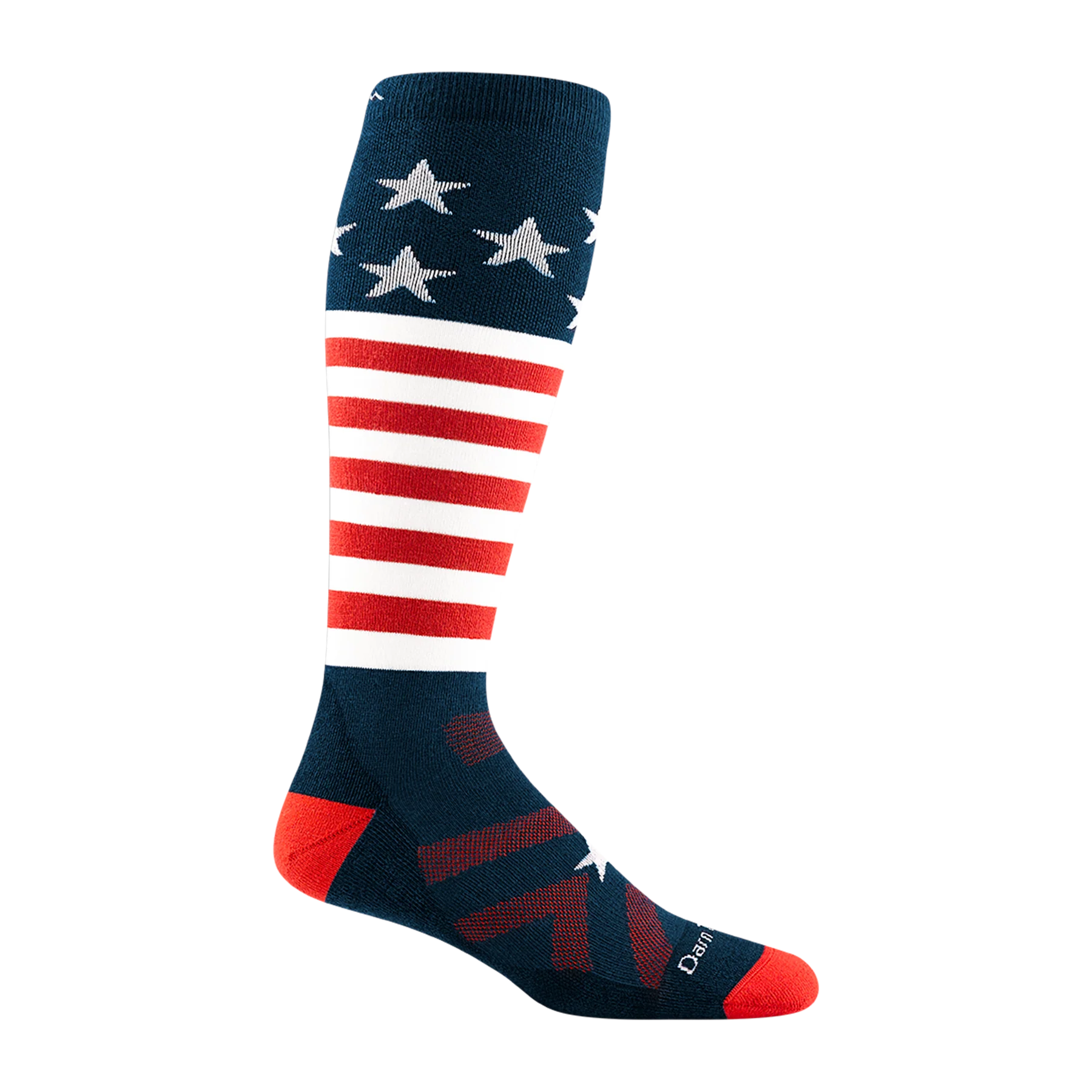 Darn Tough Captain Stripe Over the Calf Midweight Cushion Socks for Men - Hiking, Running & Outdoor Activities