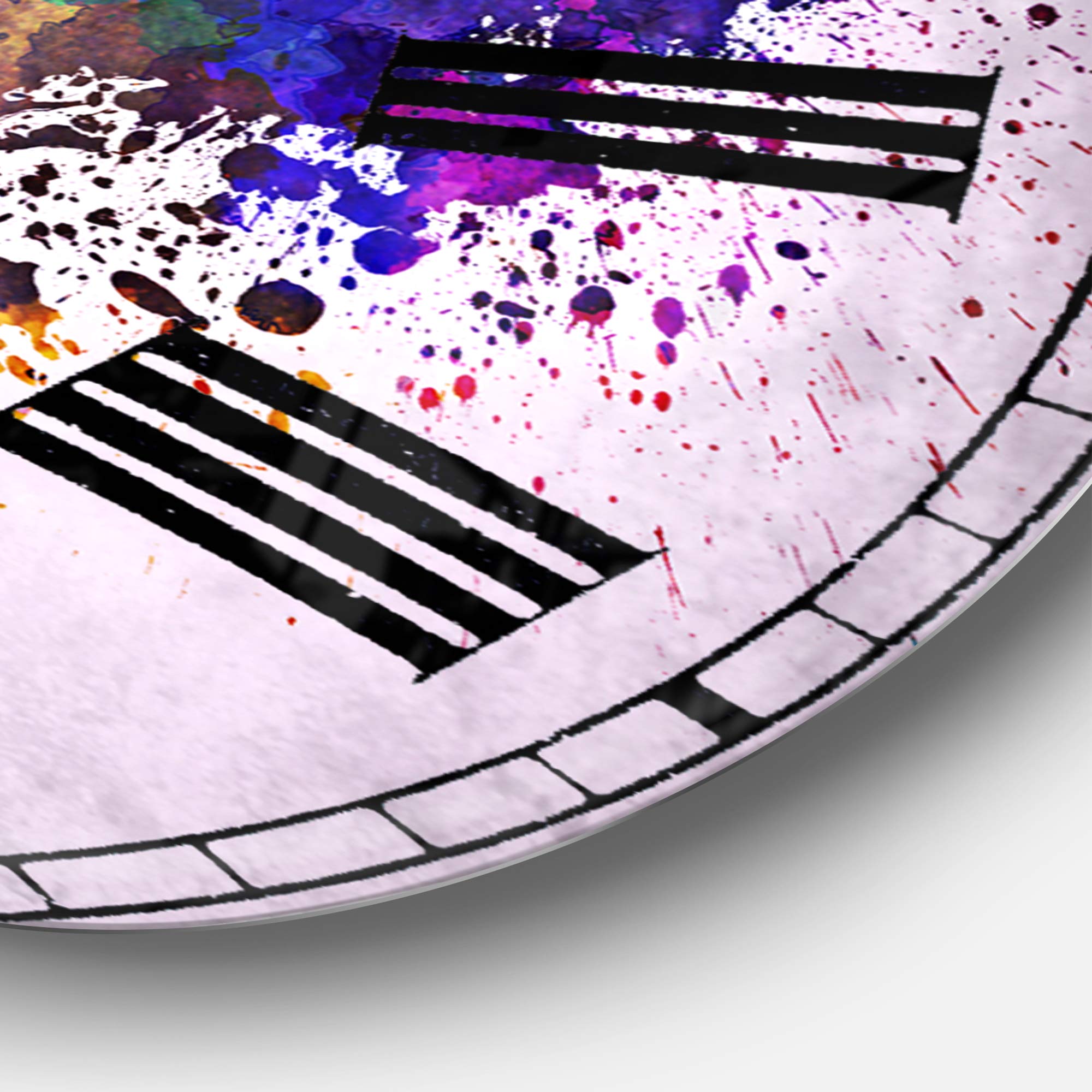 Designart Paris Skyline Wall Art - French Country Round Metal Wall Clock for Home, Living Room, Bedroom & Office Decor | Elegant Decorative Timepiece for Modern Interiors