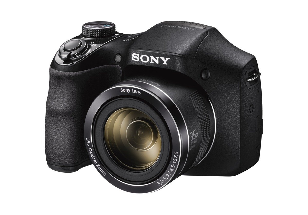 Sony DSC-H300 20.1MP Digital Camera with 35x Optical Zoom - Black | HD Video & Photo Shooting for Travel, Sports & Events