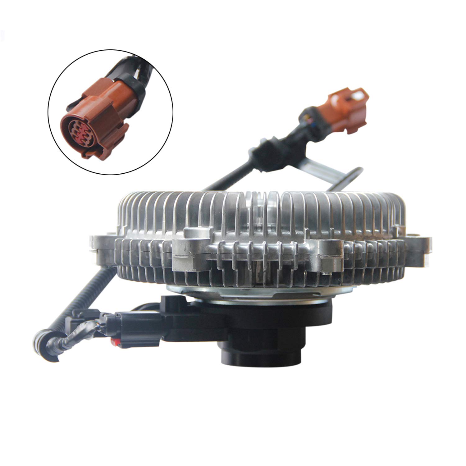 High Performance Cooling Fan Clutch Replacement for Ford F150 2007-2008 4.6L/5.4L V8, Expedition 2007-2008, F250 2007-2008 - OEM Quality Electronic Fan Clutch - Perfect for Engine Cooling & Overheating Prevention