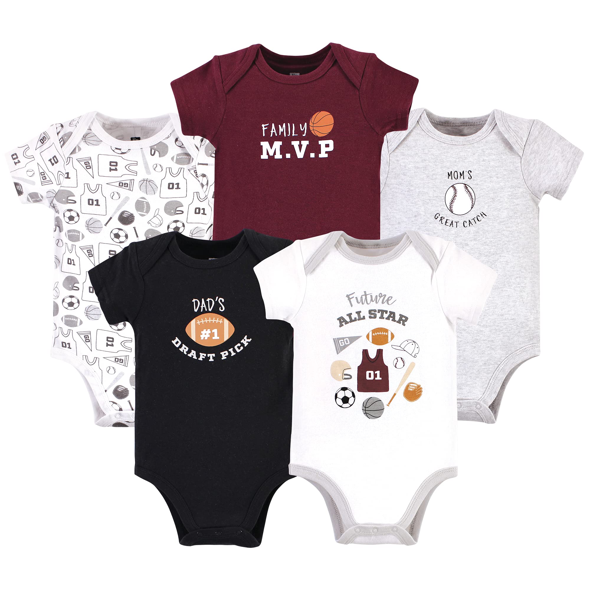 Hudson Baby Cotton Bodysuits for Boys & Girls - Soft & Comfortable for Everyday Wear