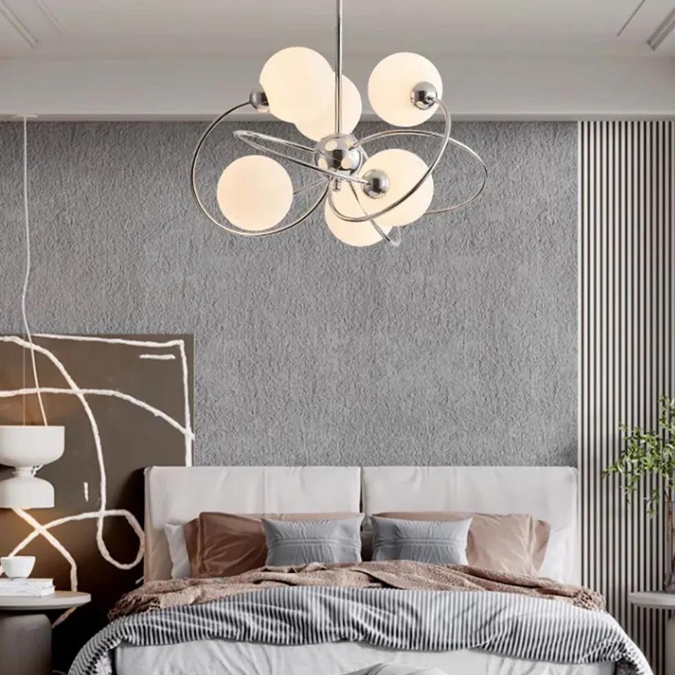 Modern Geometric Spherical Ceiling Light Fixture - Stylish Lampshade for Living Room, Bedroom & Office Decor | Energy Efficient LED Lighting