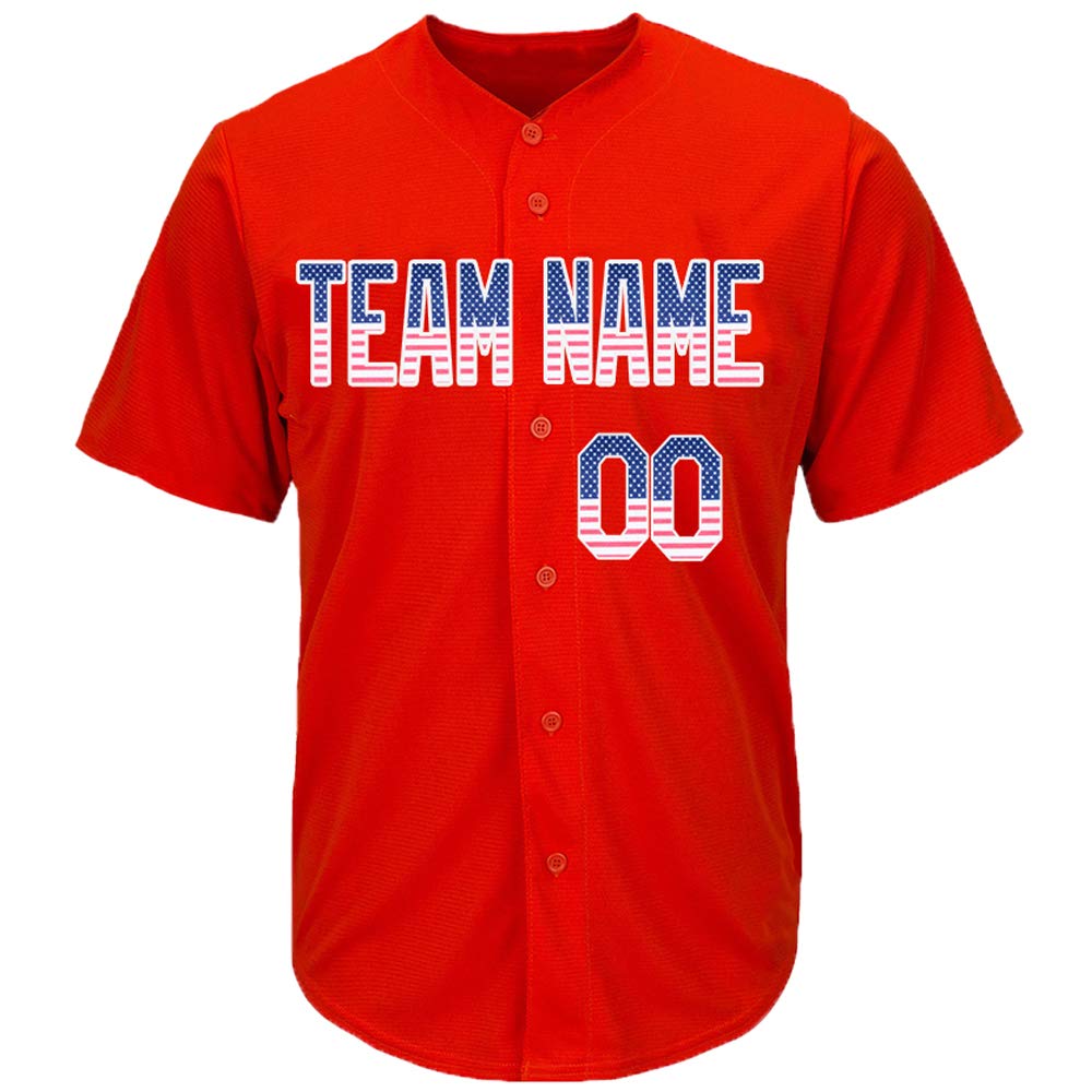 Custom Youth Orange Baseball Jerseys - Personalized Sewn Team & Player Names with Numbers | Perfect for Little League Games, Team Uniforms & Sports Fan Gifts