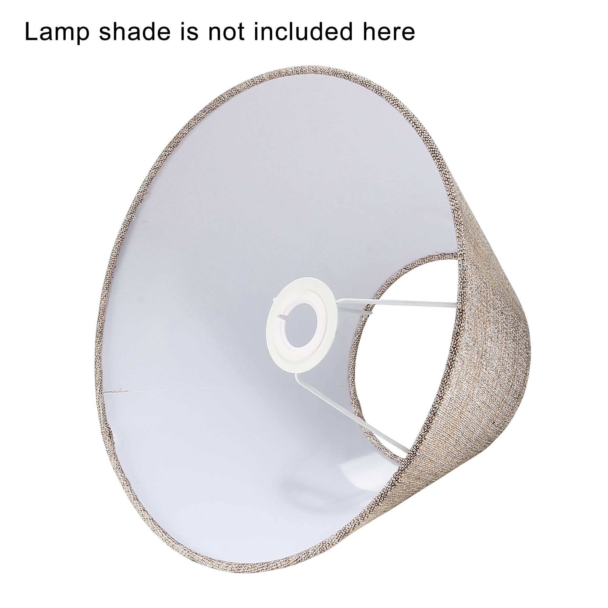 E27 to E14 Lamp Shade Reducer Ring - 5 Pack for Light Fixtures - White