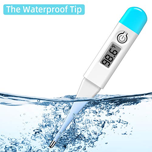 Fast & Accurate Digital Thermometer for Oral, Armpit & Rectal Use - Instant Body Temperature Reading for Adults, Kids & Babies - Perfect for Home, Travel & Medical Use