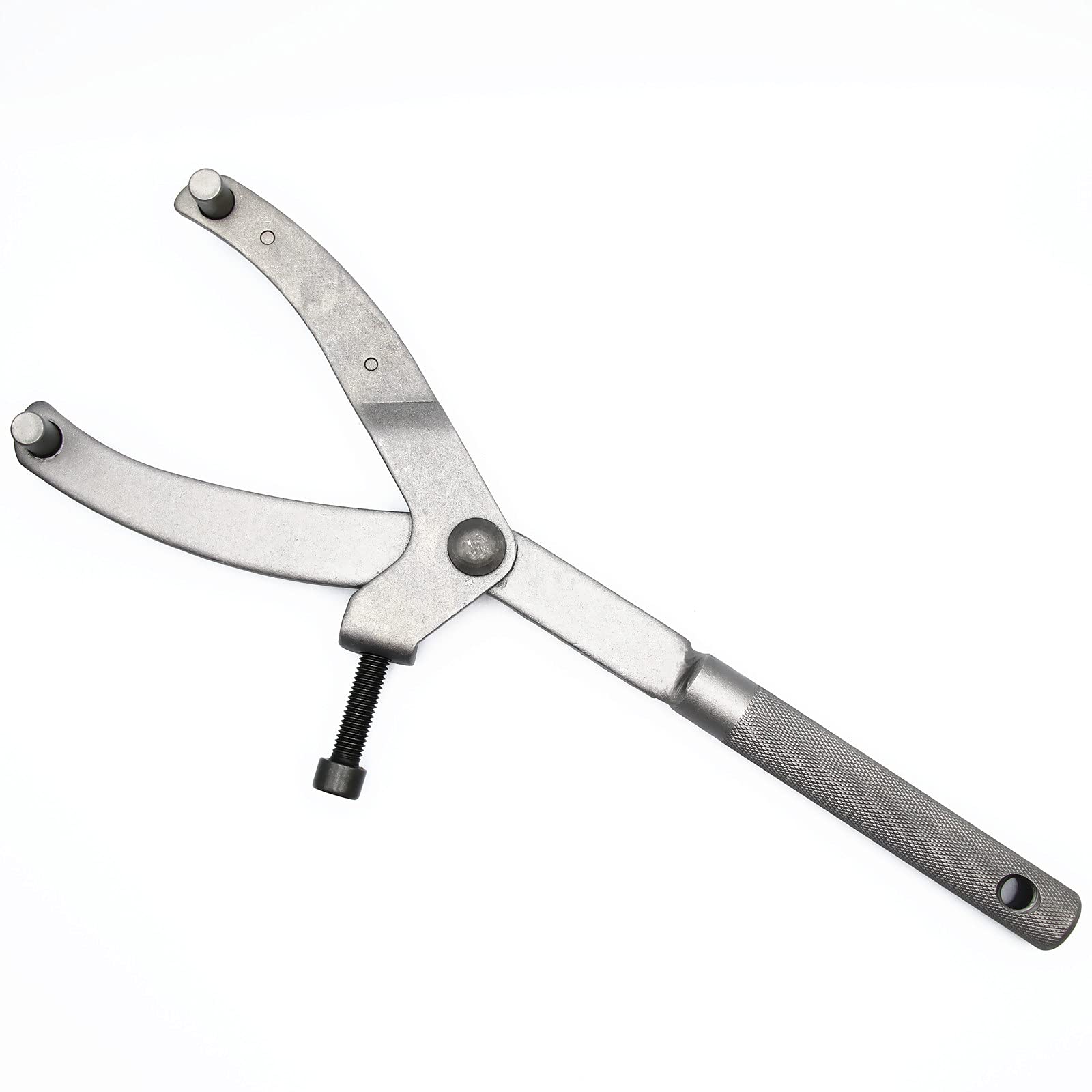 2PCS Adjustable Spanner Wrench for Motorcycle Flywheel, Clutch Hub, Rotor & Sprockets - Fan Clutch Removal Tool - Motorcycle Repair & Maintenance Accessories (Perfect for DIY Bike Servicing & Professional Mechanic Use)
