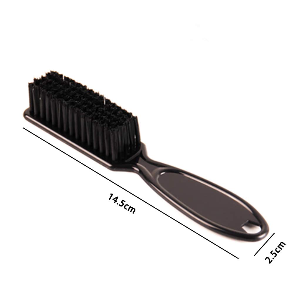 WBTY Professional Barber Brush - Fade Comb Scissors Cleaning Tool with Nylon Bristles & Vintage Oil Head Design | Perfect for Salon Haircuts, Beard Trimming & Styling Tools Maintenance