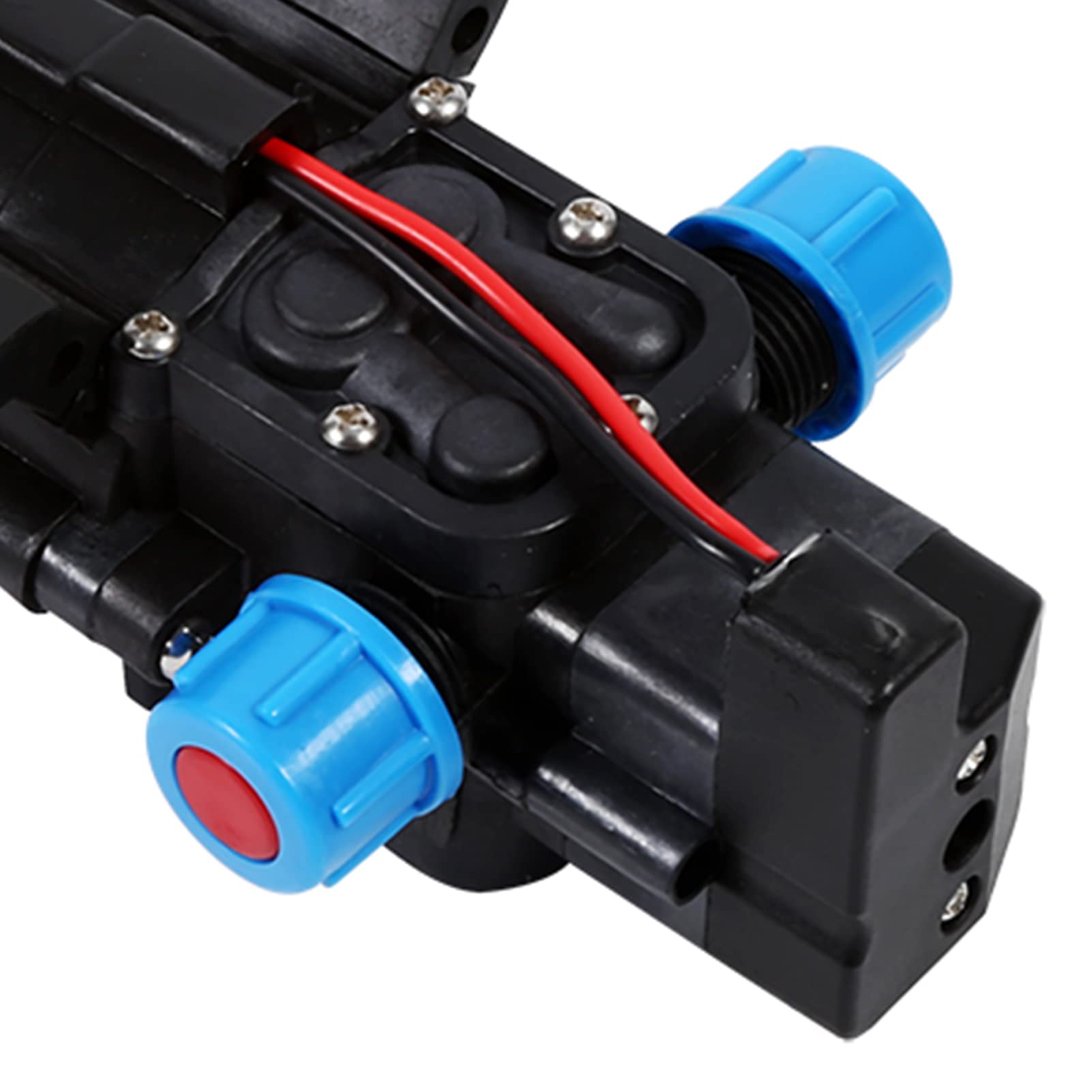12V Self-Priming Water Pump, High Pressure 116 PSI, 5L/min Flow Rate for Car Washing, Boat Cleaning, Garden Irrigation & Outdoor Use - Portable Water Transfer Pump for RV, Camping & Home Applications