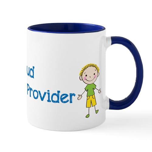 White/Navy Inside - Proud Daycare Provider Mugs
