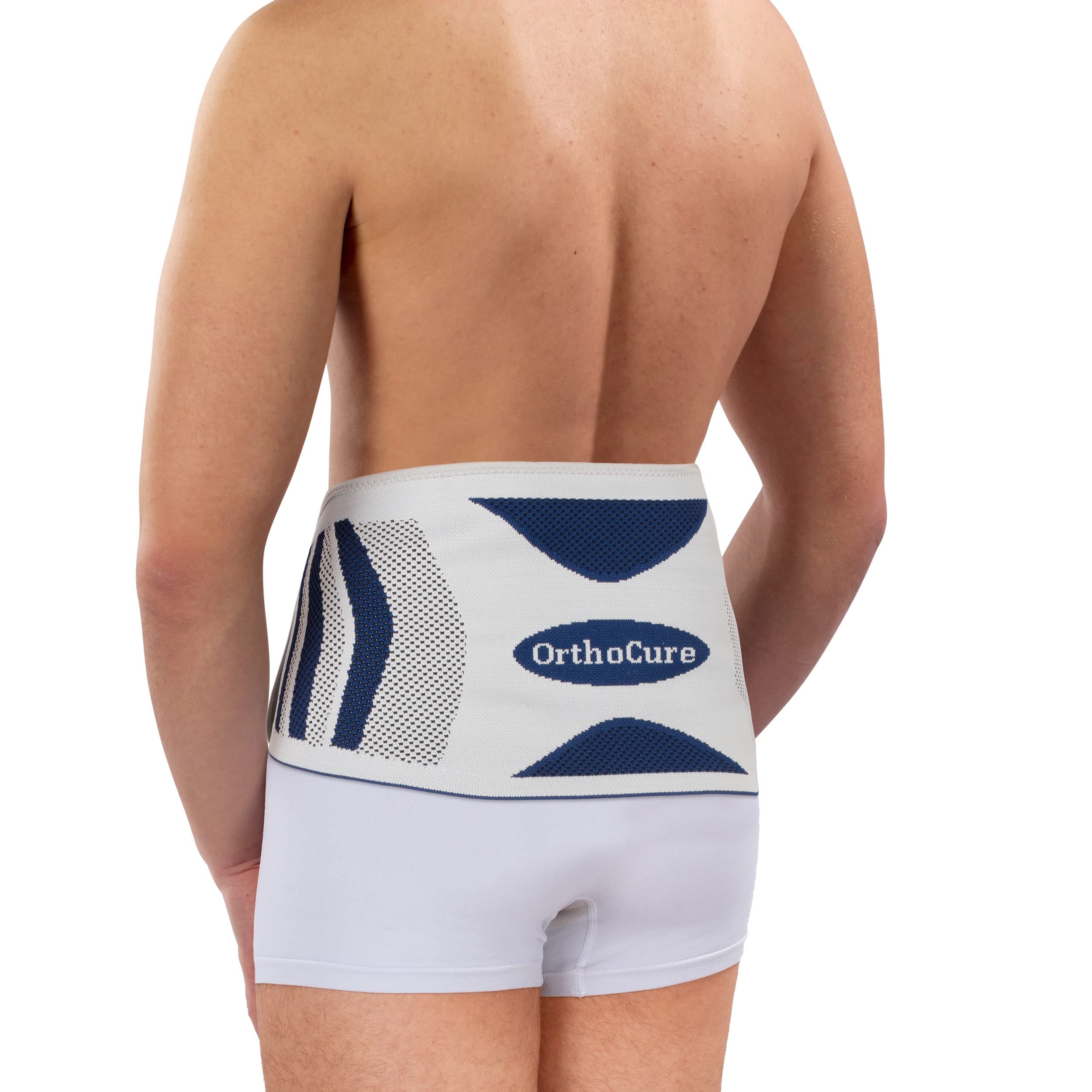 ORTHOCURE Adjustable Back Brace for Lower Back Pain Relief - Lumbar Support Belt for Herniated Disc, Sciatica & Spine Stabilization - Machine Washable Unisex Design for Men & Women - Perfect for Office Work, Sports & Post-Surgery Recovery