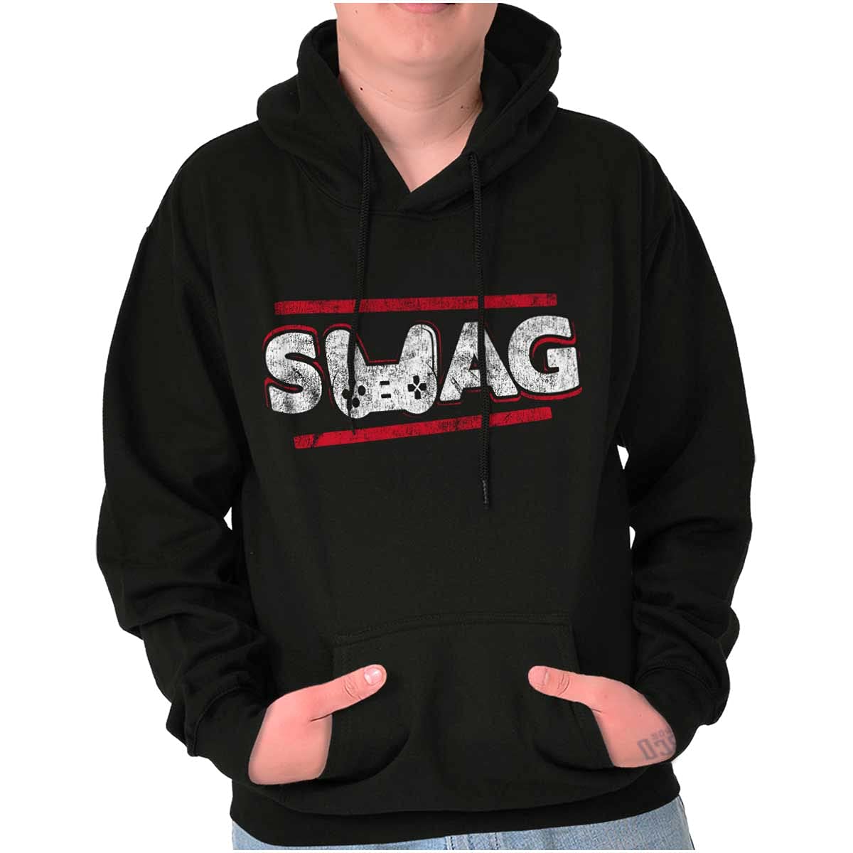 SWAG Controller Gamer Hoodie - Men's Video Game Graphic Hooded Sweatshirt for Gaming Enthusiasts | Perfect for Esports, Gaming Conventions & Casual Wear