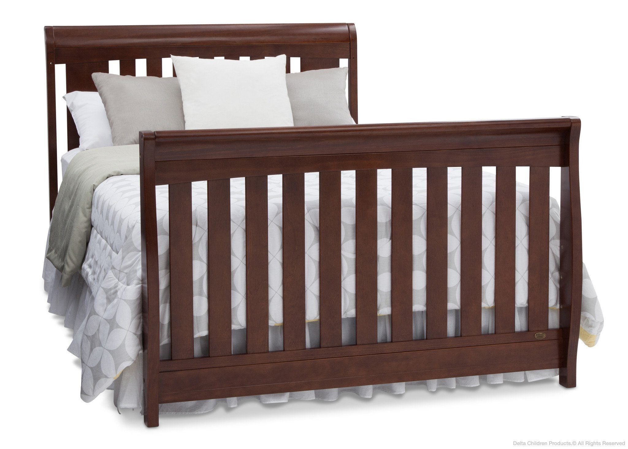 Clermont 4-in-1 Convertible Baby Crib - Toddler Bed & Daybed with Mattress | Nursery Furniture for Boys & Girls | Perfect for Small Spaces & Growing Families