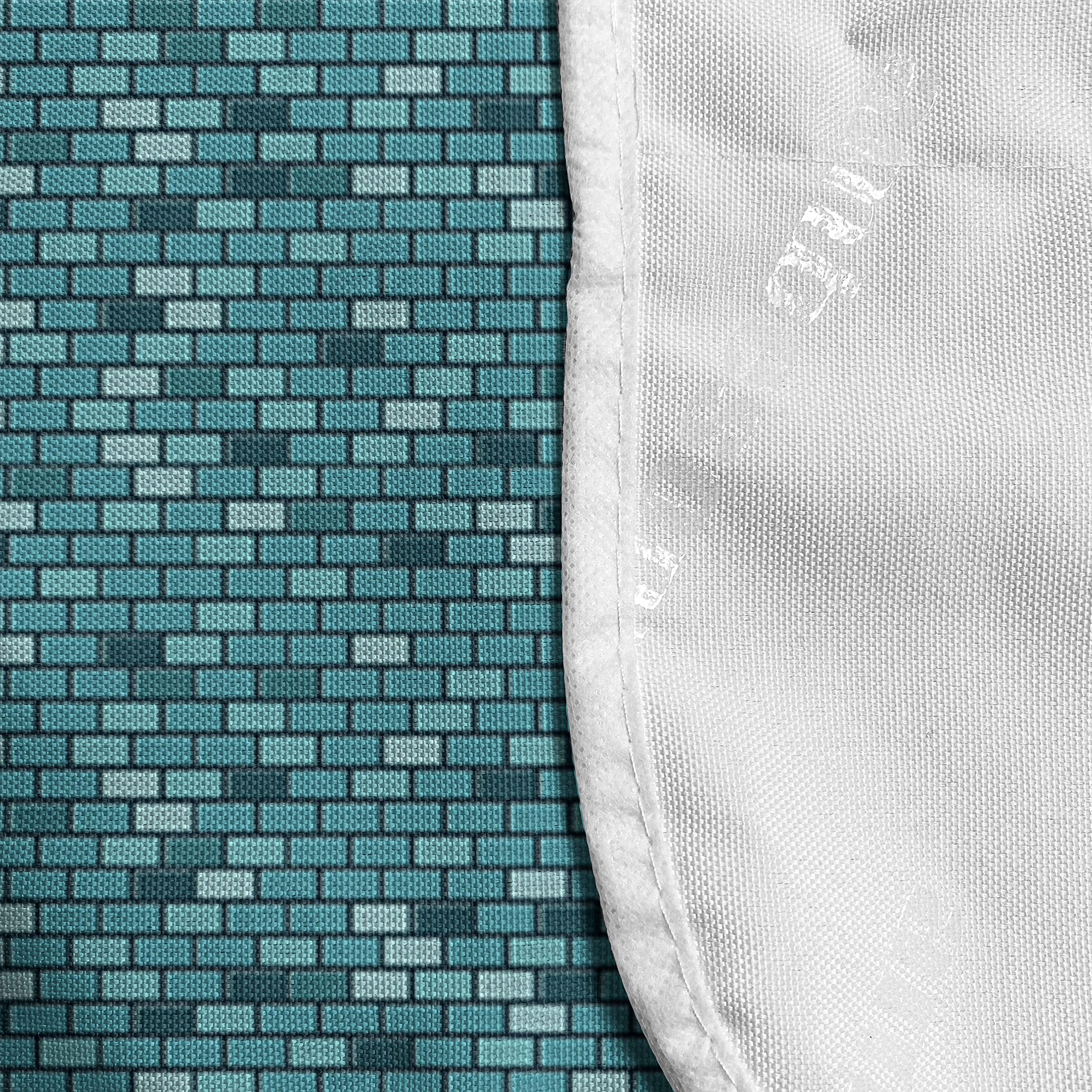 Ambesonne Brick Microwave Oven Cover - Waterproof Kitchen Organizer with Pockets, 36