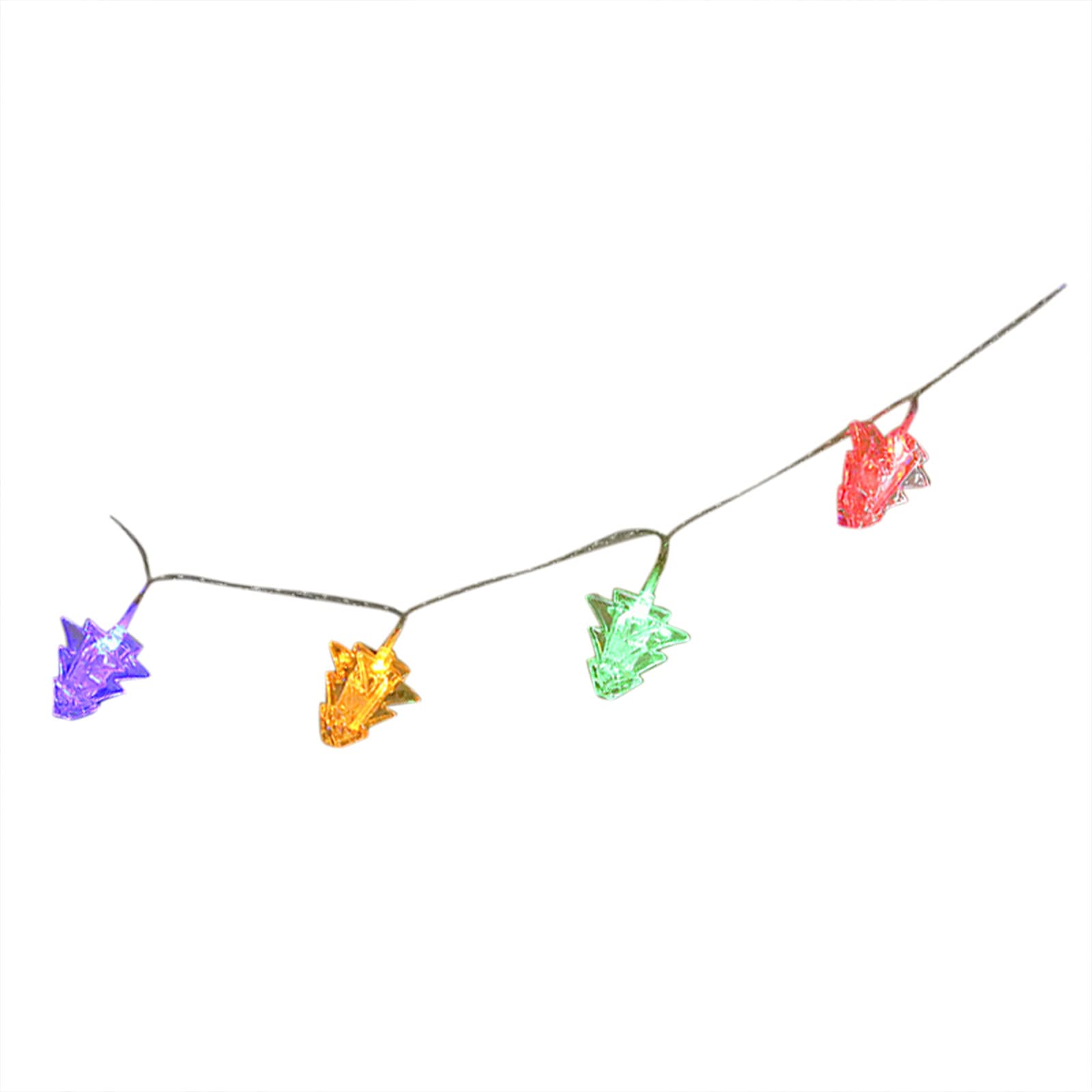 Boddenly 10 Pack Christmas LED String Lights - Battery Operated Pine Tree Shaped Fairy Lights for Outdoor & Indoor Holiday Decorations, Garden, Party, and Home Decoration (Red, One Size) | Perfect for Christmas Trees, Patios, Weddings, and Festive Events
