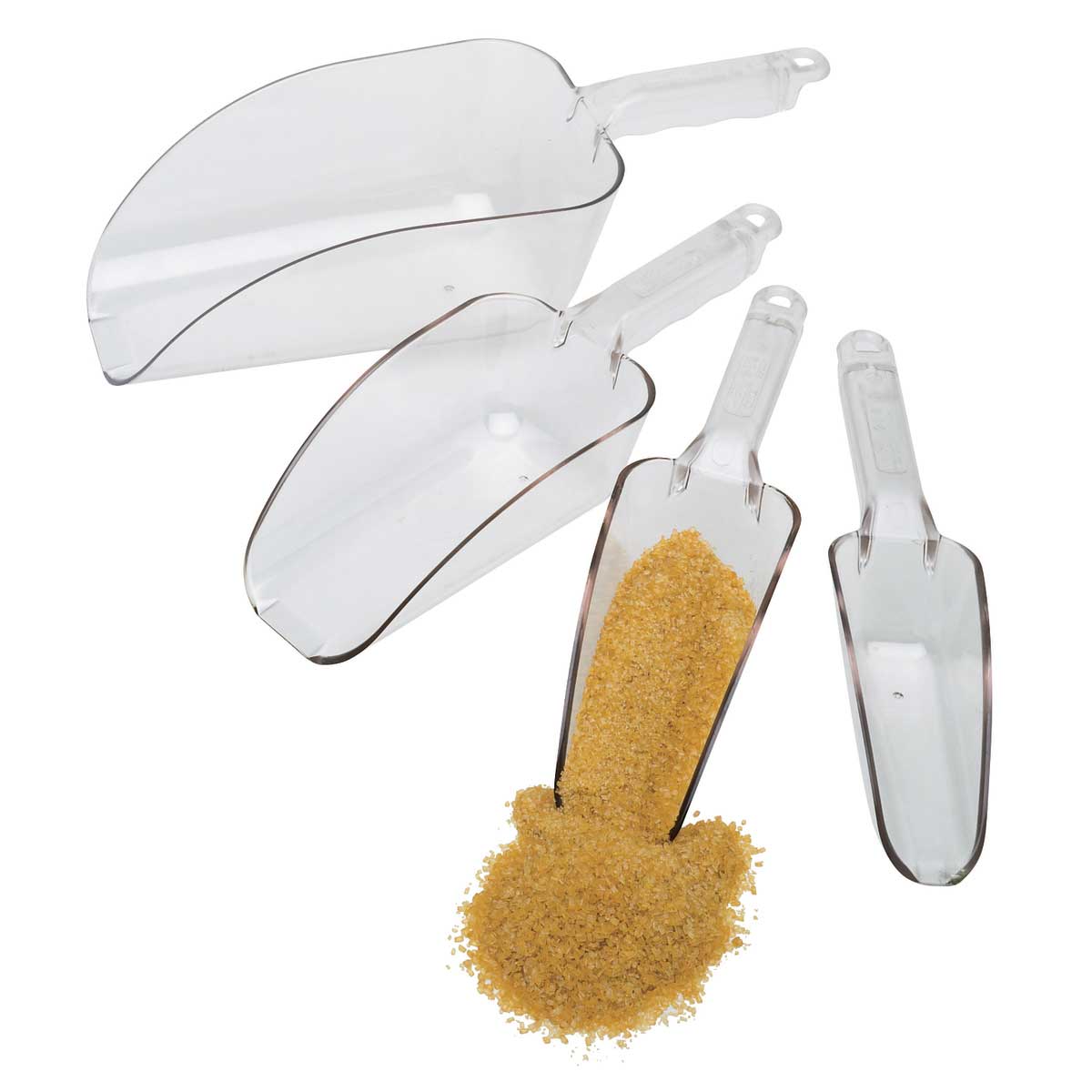 Cambro SCP12CW135 Camwear 12 oz Clear Plastic Scoop - Perfect for Food Service, Ice Cream, Pet Food & Bulk Ingredients