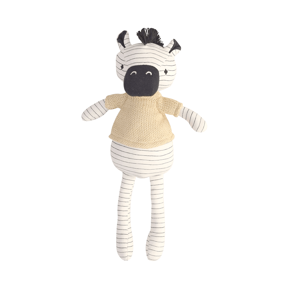 Soft and Cuddly Crane Baby Zulu Zebra Plush Toy - Perfect for Nursery Decor, Baby Shower Gifts, and Toddler Comfort