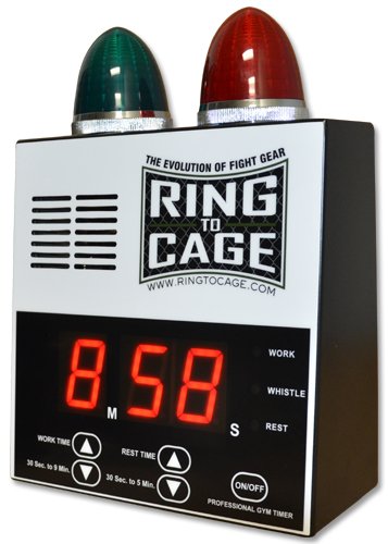Pro Digital Timer for Muay Thai, MMA, Kickboxing & Boxing Training - Precision Martial Arts Workout Timer for Fighters & Coaches (Gym, Home, Competition Use)