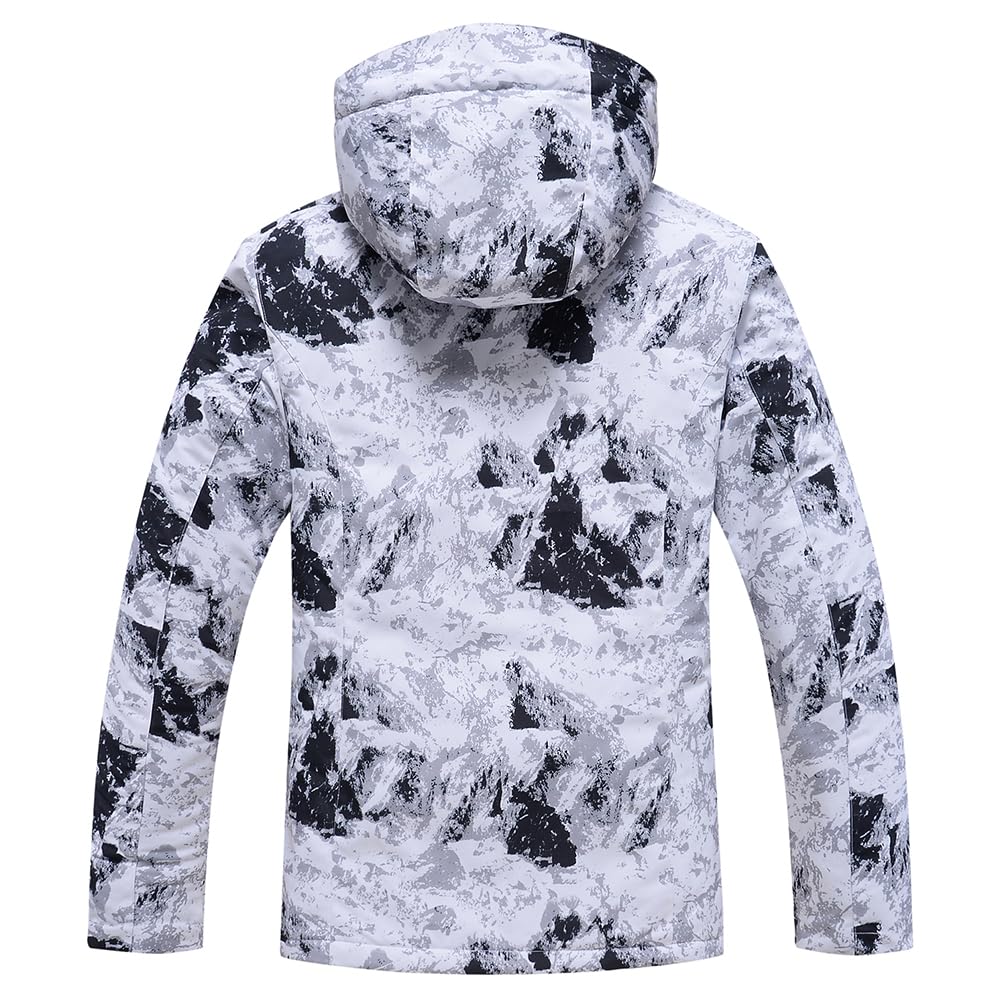 **Men's Waterproof Ski Suit Set - Windproof Snow Jacket & Pants for Winter Sports, Snowboarding & Mountain Adventures**    *Perfect for Skiing, Snowboarding, Hiking & Cold Weather Outdoor Activities*