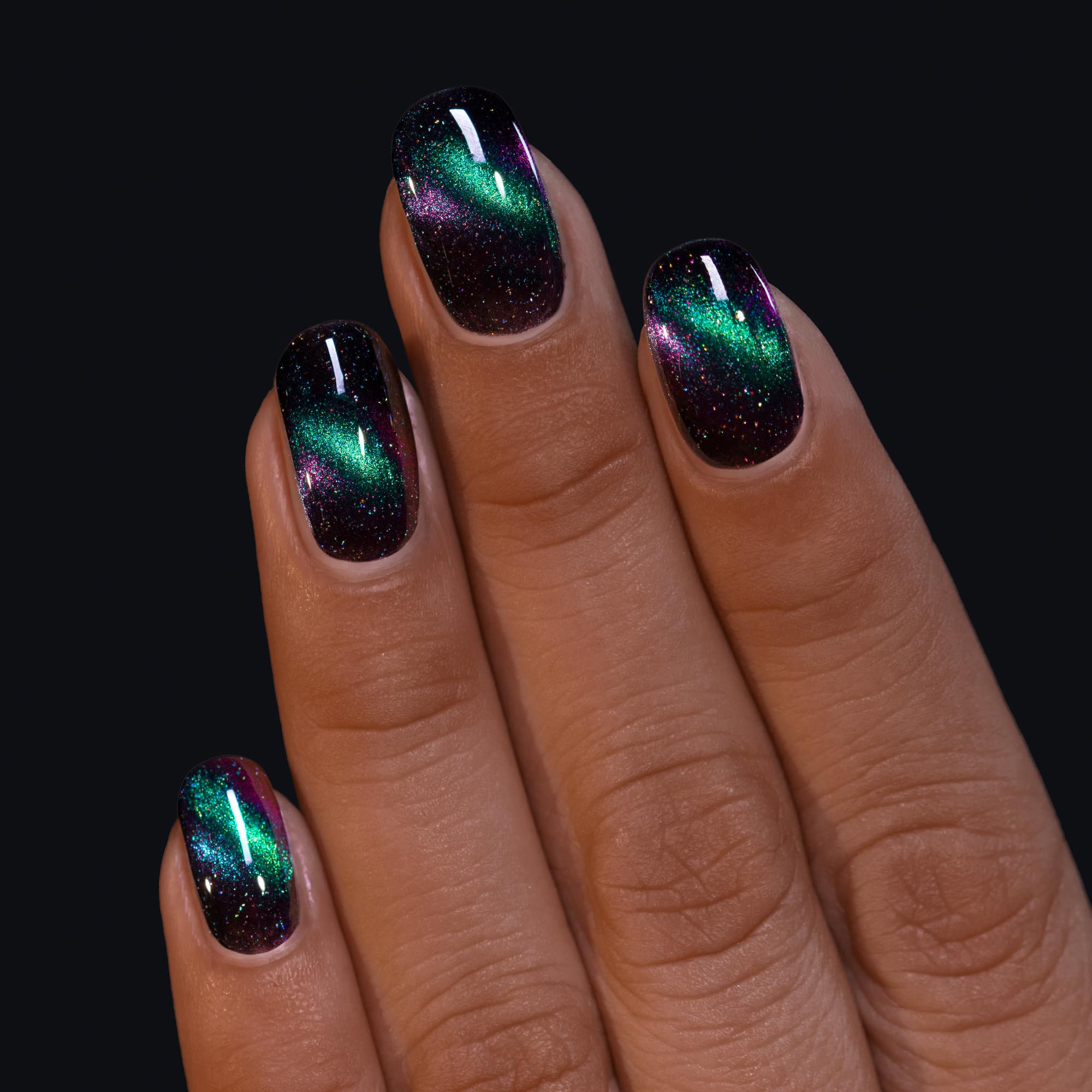 ILNP Deep Space - Teal to Purple Magnetic Holographic Nail Polish | Long-Lasting Chip-Resistant Formula | Perfect for Parties, Weddings & Special Occasions