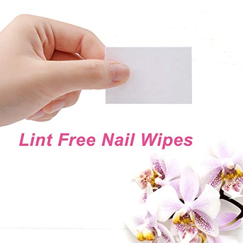 1000 Pcs Gel Nail Polish Remover Wipes - Lint Free Cotton Pads with Pump Dispenser Bottle | Disposable for Soak Off UV Gel & Acrylic Nails | Perfect for Salon, Home Manicure & Nail Art