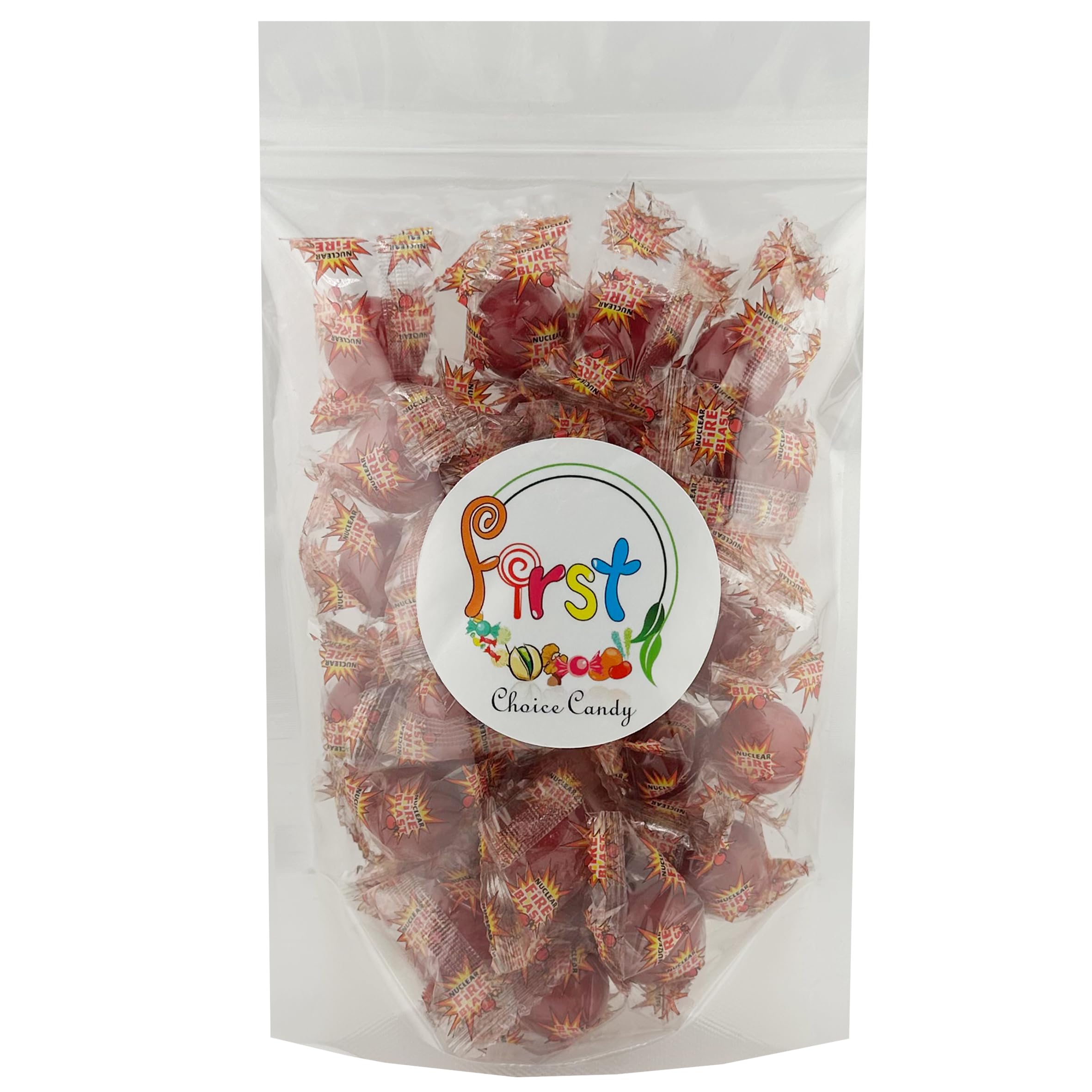 FirstChoiceCandy Red Hot Cinnamon Fireblast Candy - 2 Pound Bag - Spicy Cinnamon Hard Candy for Baking, Parties & Holiday Treats - Perfect for Christmas, Halloween & Candy Buffets