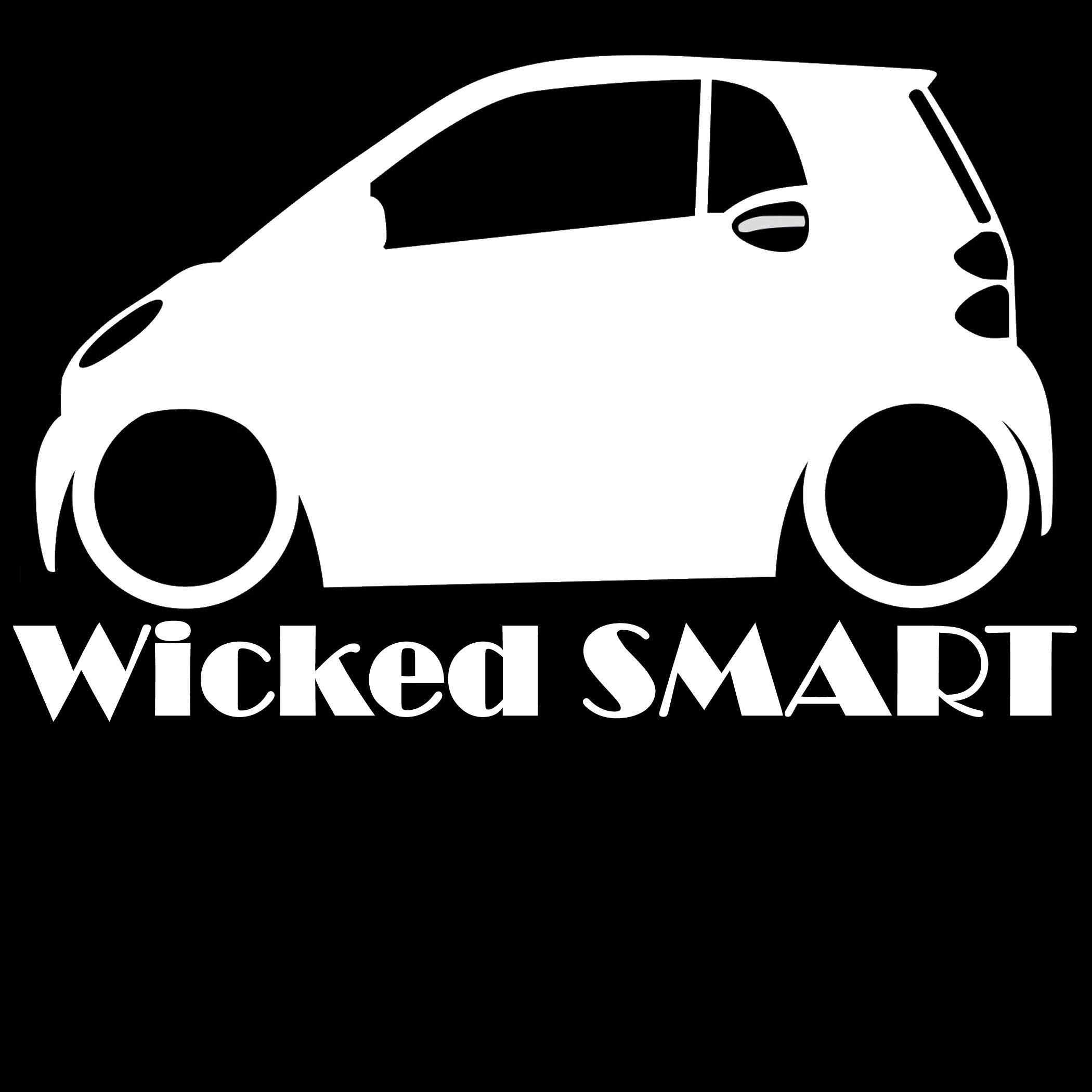 Wicked Smart Car Two Four Lowered Racing Back Window Decals - Custom Vinyl Stickers for Car Enthusiasts | Perfect for Sports Cars, Tuner Vehicles & Show Cars