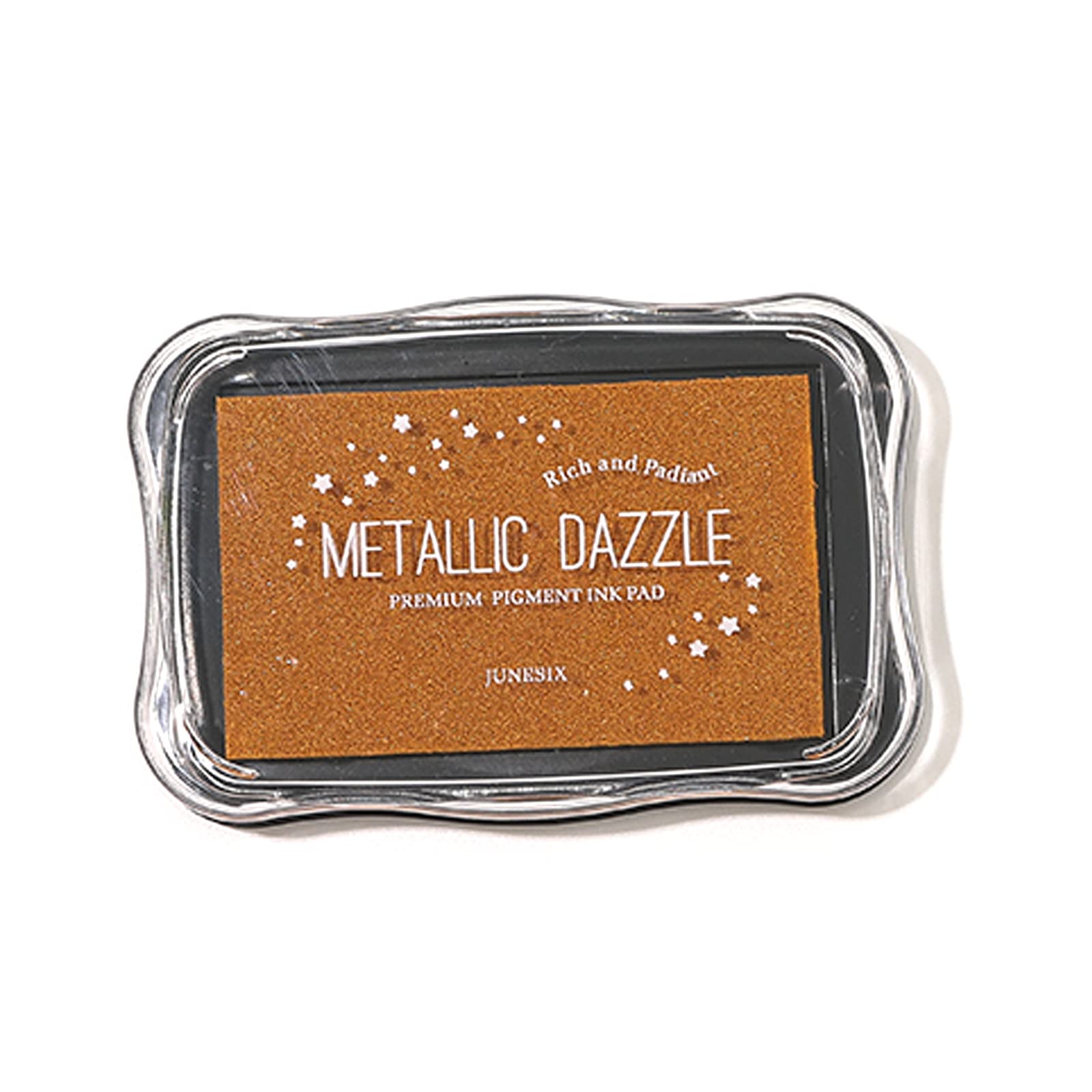 Metallic Ink Pads for Rubber Stamps - Washable Craft Ink for DIY Stamping, Embossing, Wedding Cards & Scrapbooking - Gold, Silver & Colorful Ink Pads for Paper, Wood & Fabric Projects - Perfect for Card Making, Journaling & Home Decor Crafts