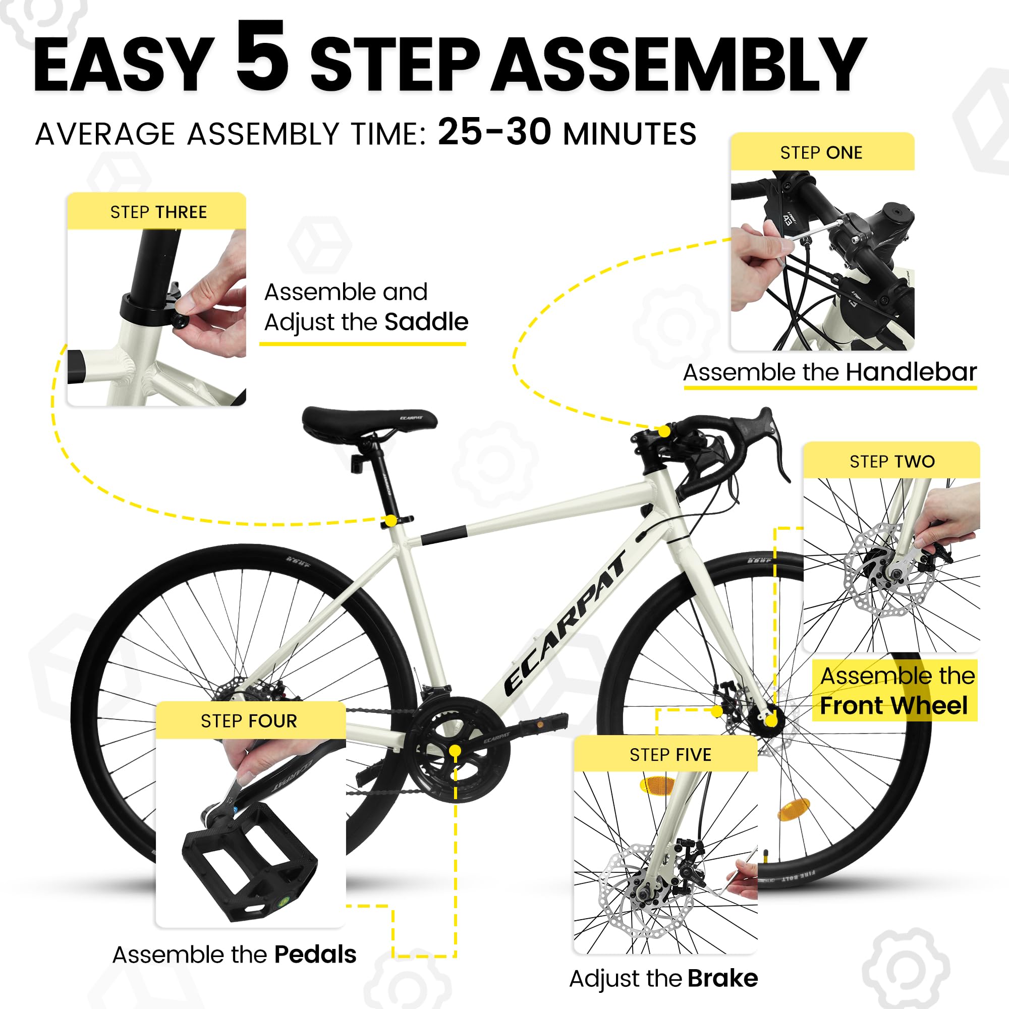**700C Hybrid Road Bike for Men & Women - 16/21/24 Speed Aluminum/Steel Frame Commuter Bike - Perfect for City Riding, School & Work - Great Christmas & New Year Gift**    *(Use Case: Ideal for daily commuting, weekend rides, fitness training, and urban adventures.)*