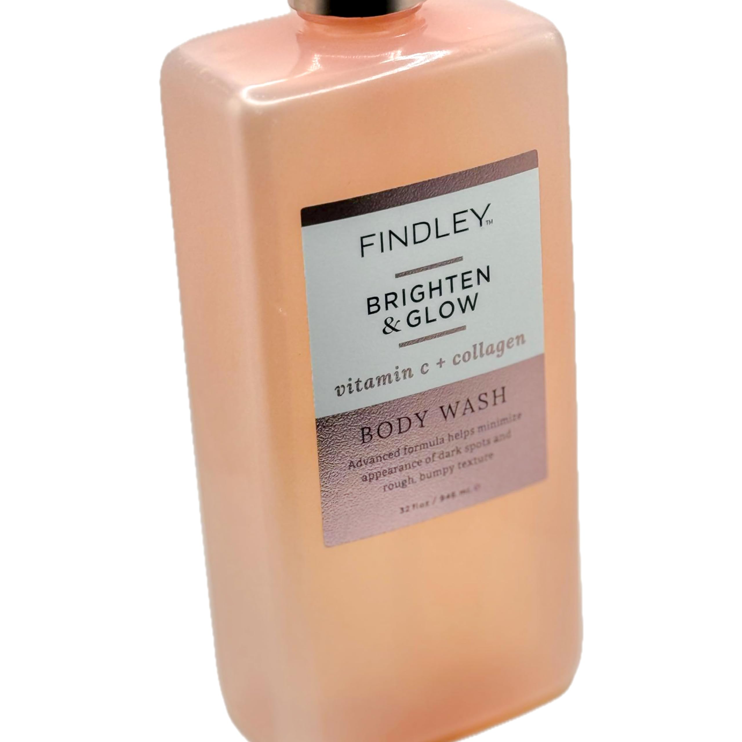 Brighten & Glow Vitamin C + Collagen Body Wash 32 fl oz - Hydrating & Revitalizing Shower Gel for Radiant Skin - Perfect for Daily Use & Post-Workout Refreshment
