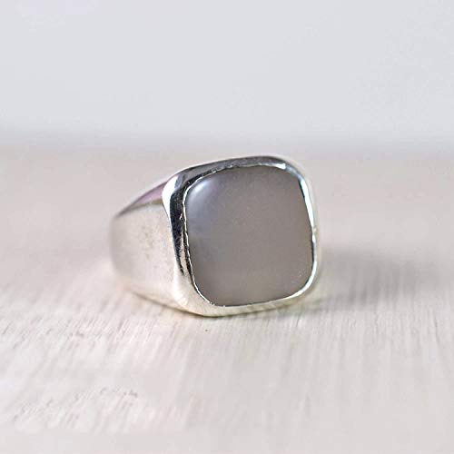 925 Sterling Silver Grey Moonstone Ring for Women – Dainty & Statement Jewelry – Perfect Gift for Birthday, Anniversary, or Daily Wear – Elegant Moonstone Jewelry for Special Occasions & Everyday Style