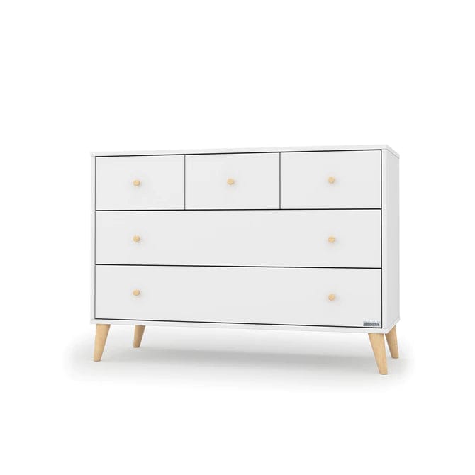 Austin 5 Drawer Dresser - Modern Wooden Chest of Drawers for Bedroom Storage - Perfect for Organizing Clothes, Accessories & Home Essentials