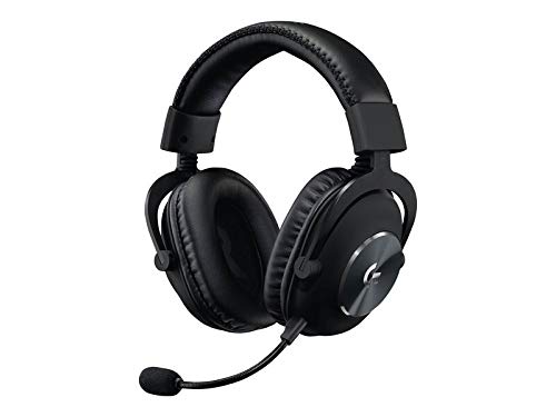 PRO X Gaming Premium Headset with Noise Cancelling Mic - Black | Wired Over-Ear Headphones for PC, PS5, Xbox & Streaming | Comfortable Memory Foam Ear Cushions for Long Gaming Sessions