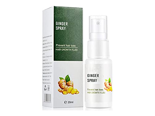 Ginger Hair Growth Serum Spray for Men & Women - Natural Hair Loss Treatment & Accelerator for Stronger, Thicker, Longer Hair (1 Bottle) | Daily Scalp Care & Styling Solution for Healthy Hair Growth