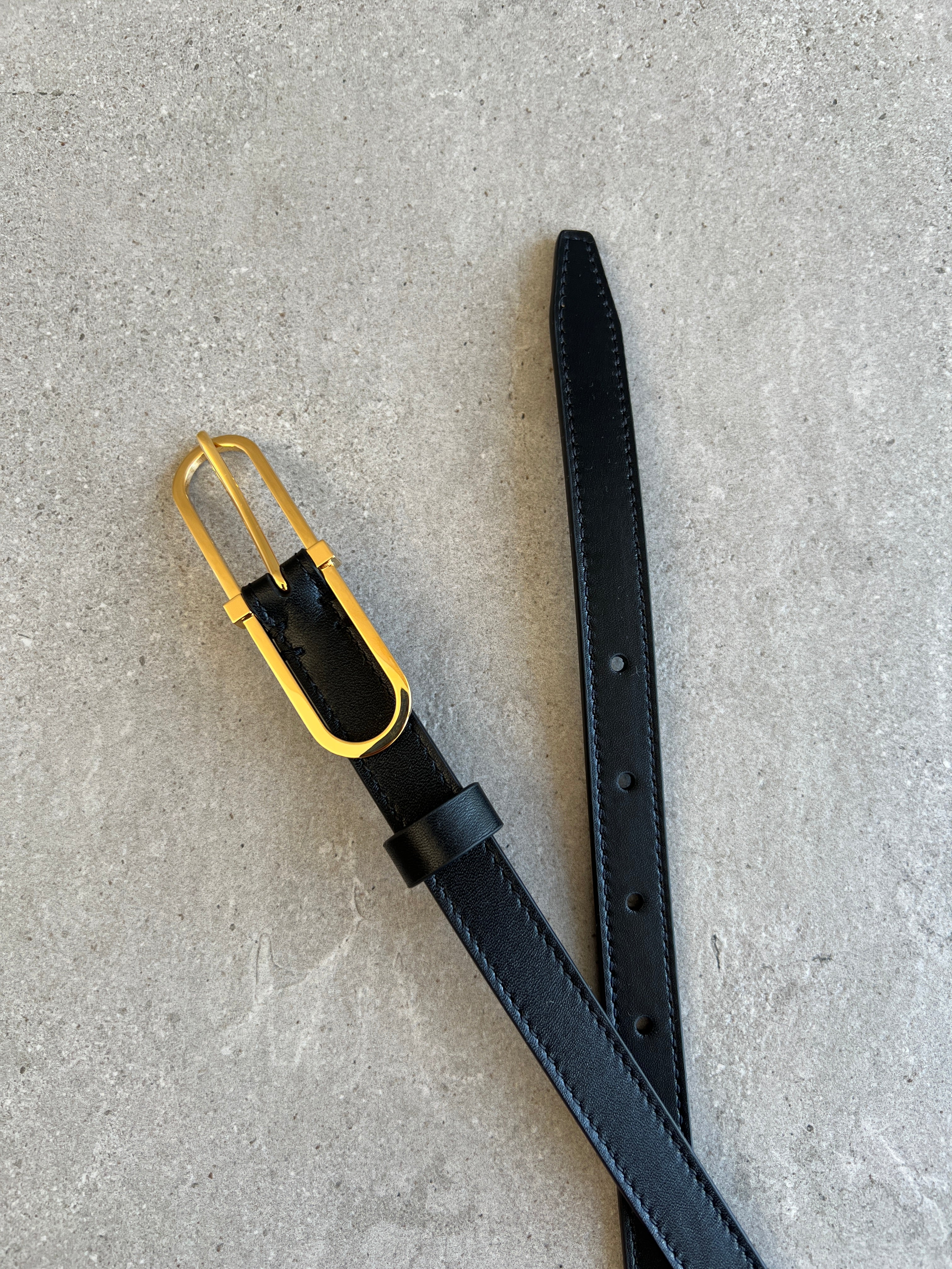 Hermine Belt for Men - Genuine Leather Dress Belt with Buckle - Black (Size G) - Perfect for Business, Office, and Formal Occasions