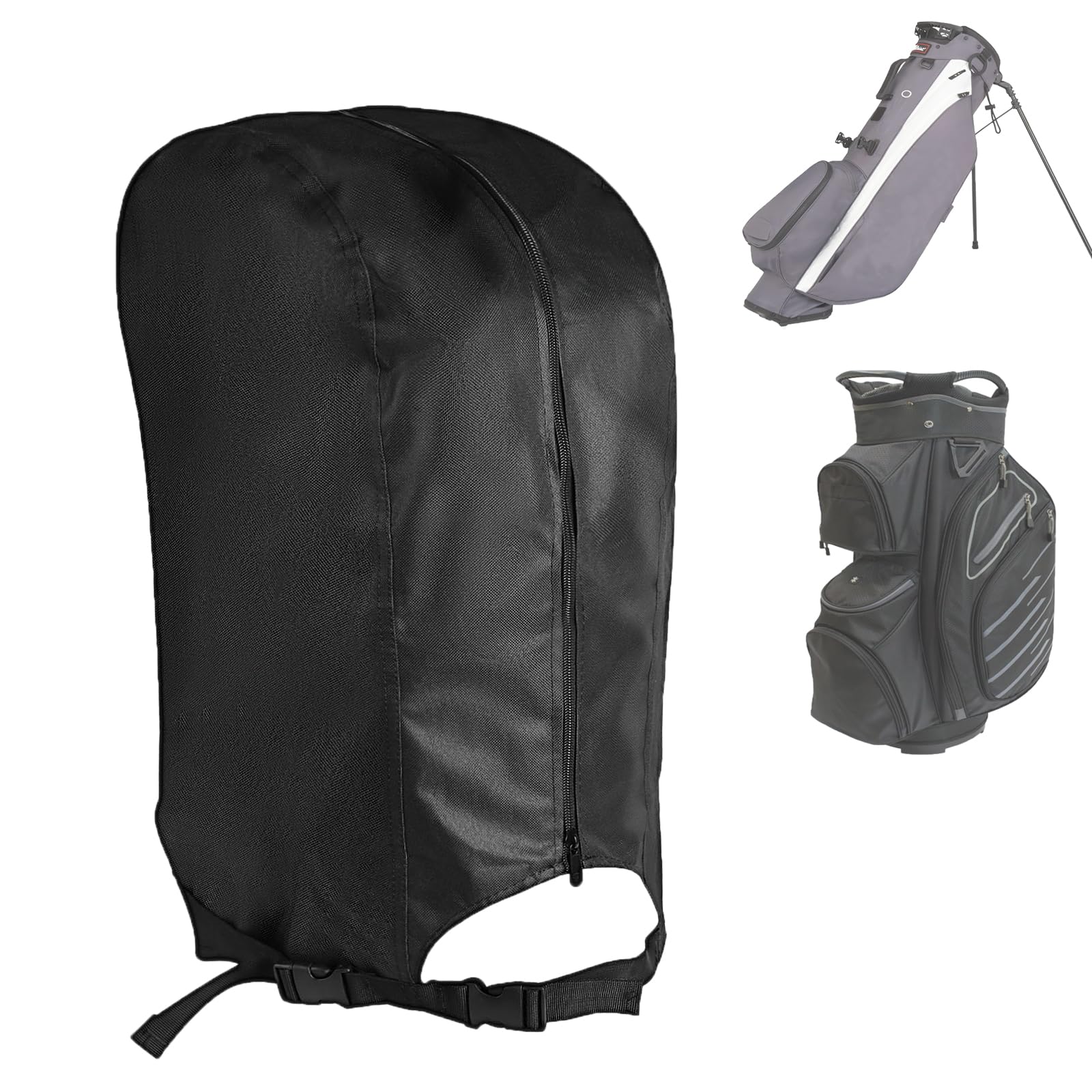 Waterproof Golf Bag Rain Cover with Zipper - Dustproof & Portable Protector for Golf Bags, Push Carts & Club Equipment | Perfect for Rainy Days & Outdoor Golfing