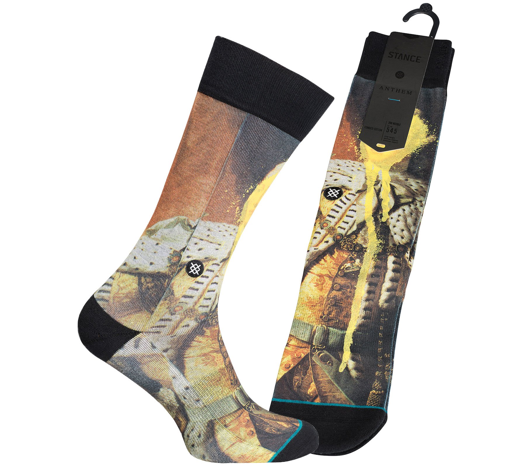 Stance Defaced George Socks for Men - Premium Athletic & Casual Crew Socks - Perfect for Running, Gym, Work & Everyday Wear