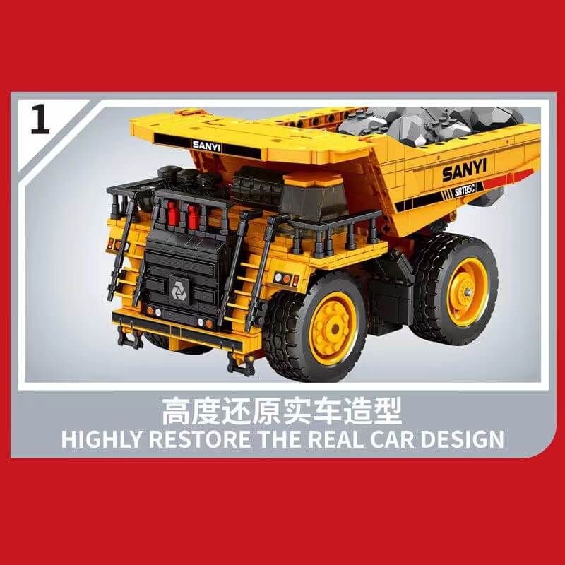 SEMBO 712023 SANY Mining Dump Truck - Heavy Duty Construction Vehicle for Mining & Excavation | Ideal for Large-Scale Mining Operations, Quarry Work & Industrial Construction Sites