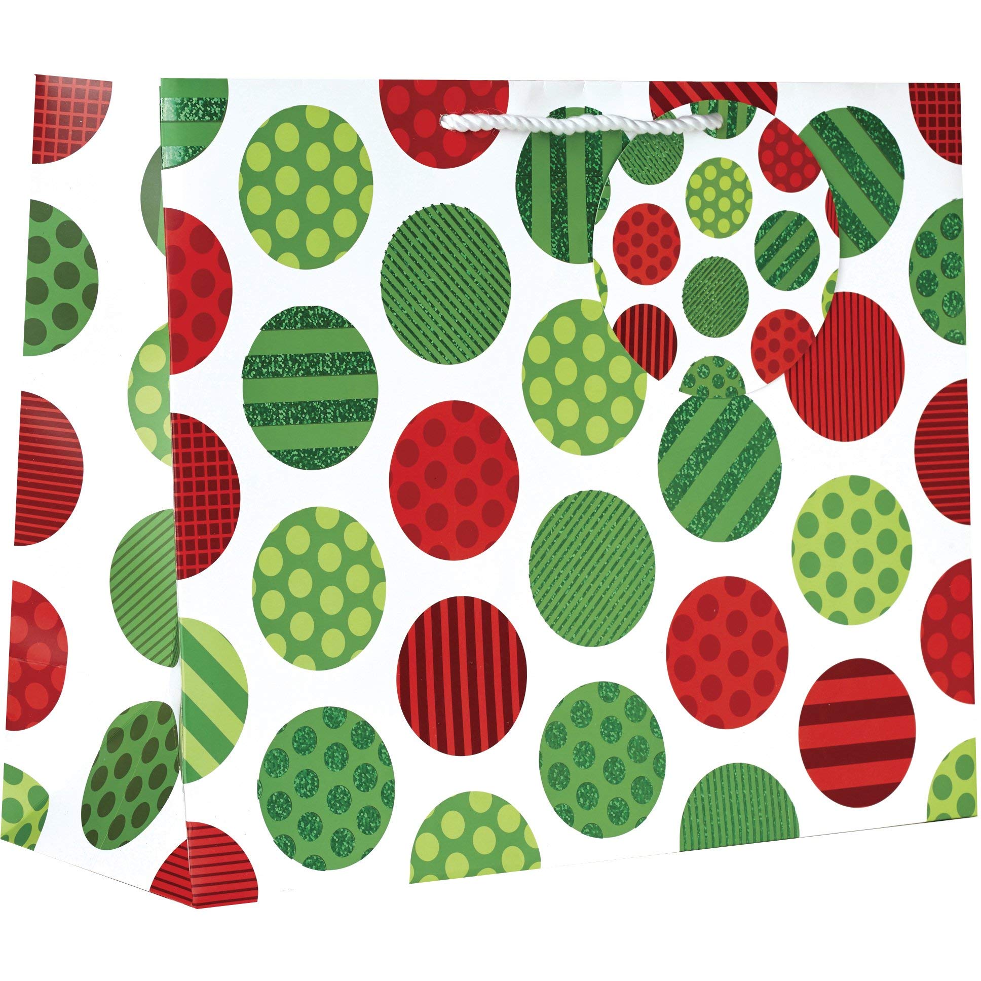 JILLSON & ROBERTS Extra Large Gift Bags Bulk 120 Pack - Christmas Holiday Party Favor Bags for Birthdays, Weddings, Baby Showers & Corporate Events