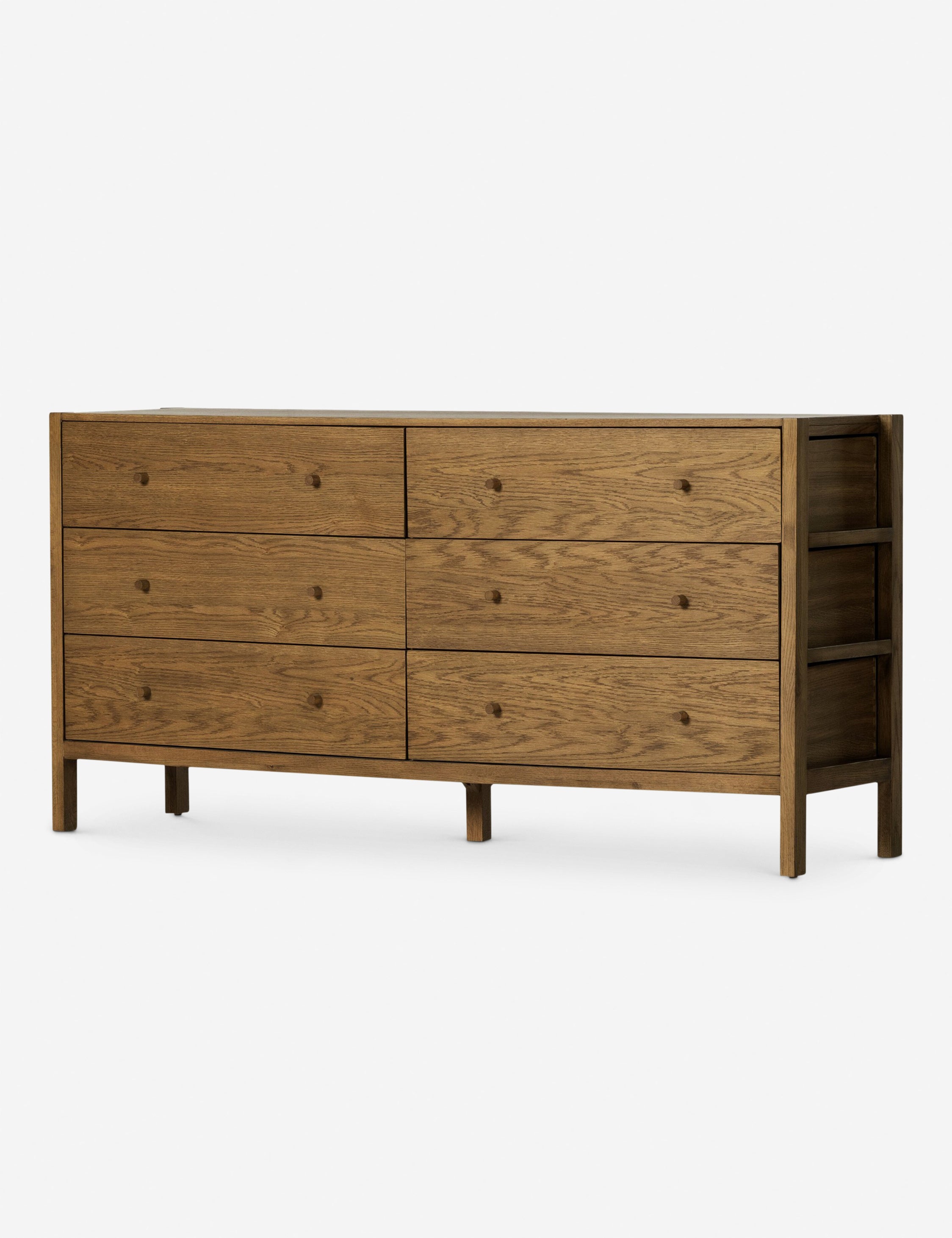 Holcomb Dresser - Modern 6-Drawer Wooden Chest for Bedroom & Living Room | Stylish Storage Solution for Clothes, Bedding & Home Organization