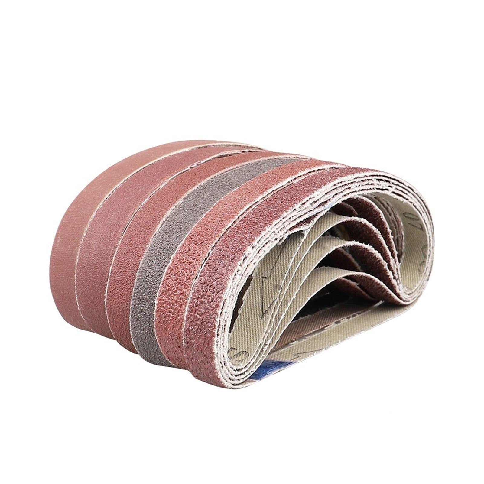 10-Piece 520x20mm Sanding Belts Set - 60 to 800 Grits Abrasive Bands for Belt Sander | Wood, Soft Metal & Surface Polishing | Ideal for DIY Projects, Furniture Refinishing & Metalworking (P60 Grit - 10pcs)