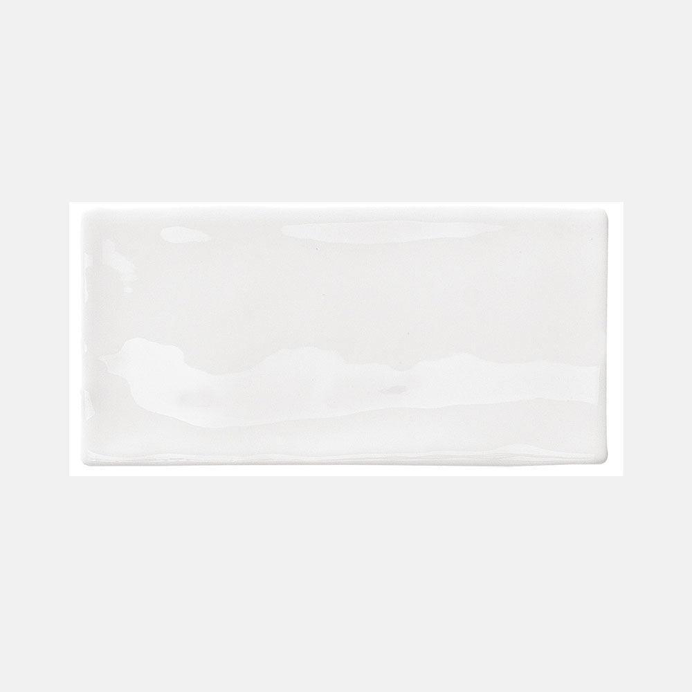 Santorini Daylight White 76x152x9 Glossy Ceramic Subway Tile - Perfect for Kitchen Backsplash, Bathroom Walls & Shower Surrounds