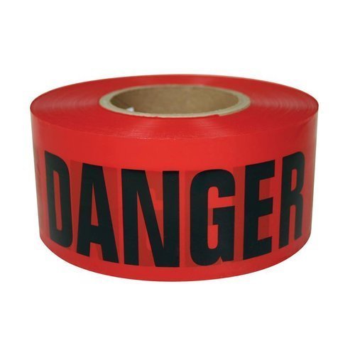 RK High-Visibility Safety Barricade Tape - 1 Roll Red & White Hazard Warning Tape (1000ft) for Construction Sites, Crime Scenes & Crowd Control - OSHA Compliant Safety Barrier Tape